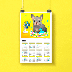 calendario bulldog francés 2026